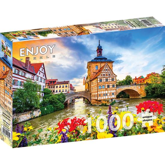 Puzzle Enjoy Vieille Ville de Bamberg, Allemagne de 1000 Pieces