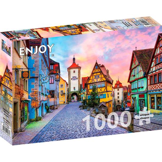Puzzle Enjoy Vieille ville de Rothenburg Allemagne de 1000 pièce