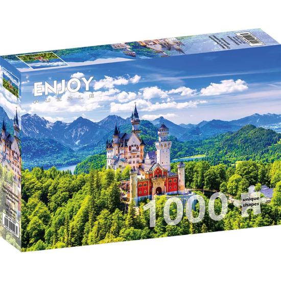 Puzzle Enjoy du château de Neuschwanstein en été 1000 pièces