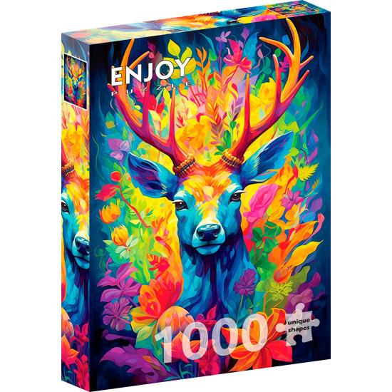 Puzzle Enjoy Cerf Couronné de 1000 pièces