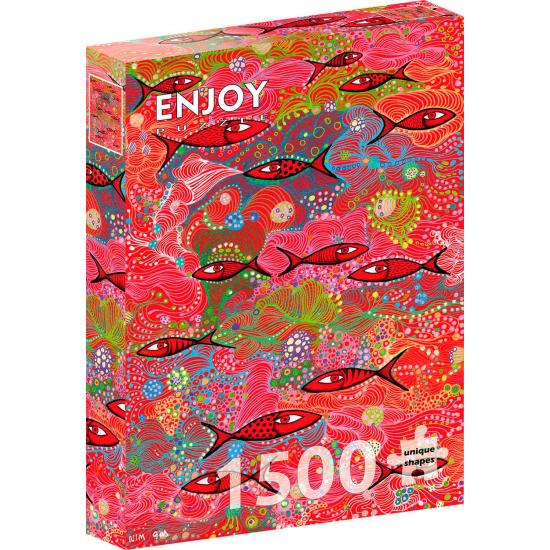 Puzzle Enjoy Rouge Foncé de 1500 pièces