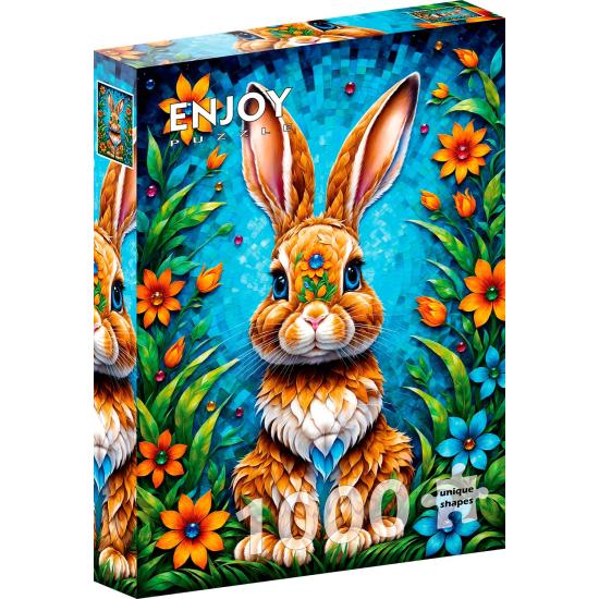 Puzzle Enjoy Lapin De Jardin 1000 pièces Puzzle Enjoy Lapin De Jardin 1000 pièces