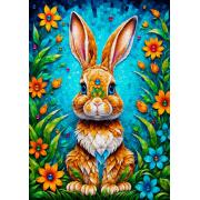 Puzzle Enjoy Lapin De Jardin 1000 pièces