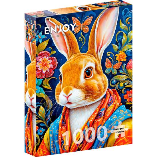 Puzzle Enjoy Lapin Frais 1000 pièces