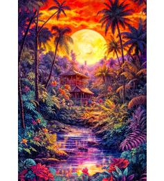 Puzzle Enjoy Crépuscule De La Jungle 1000 pièces