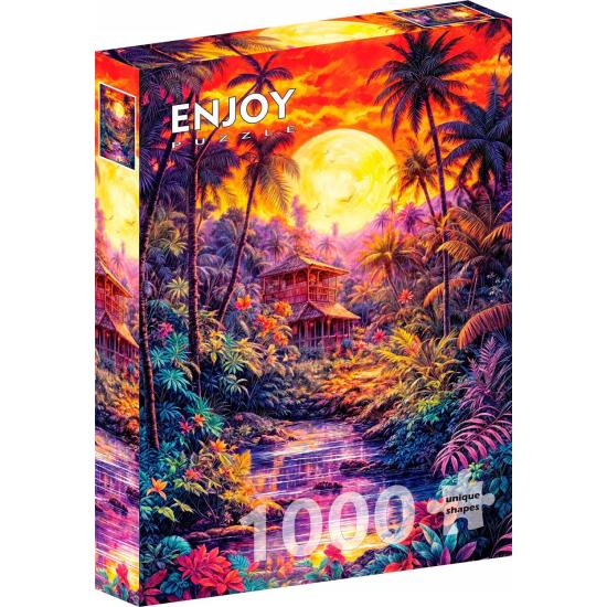 Puzzle Enjoy Crépuscule De La Jungle 1000 pièces