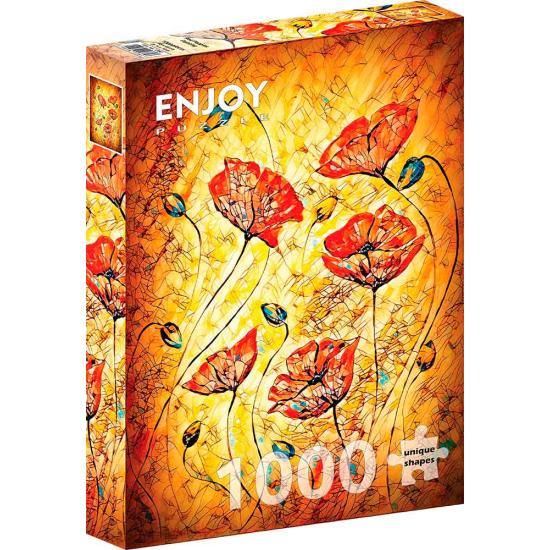Puzzle Enjoy Red Poppies 1000 pièces