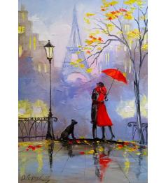 Enjoy d'un jour de pluie à Paris Puzzle 1000 pièces