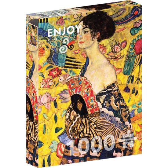 Puzzle Enjoy Lady avec éventail 1000 pièces