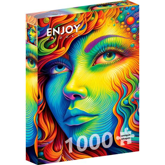 Puzzle Enjoy Dame Peinte de 1000 pièces