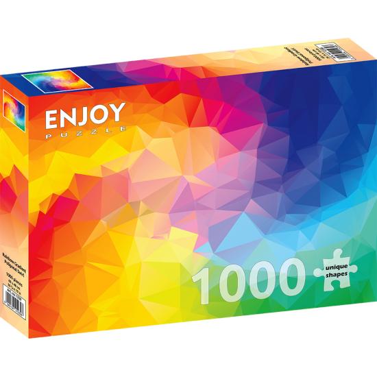 Puzzle de 1000 pièces avec dégradé de couleurs polygonales