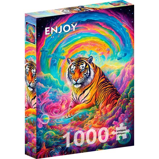 Puzzle Enjoy Où Règne Les Tigres de 1000 pièces