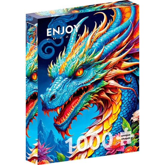 Puzzle Enjoy Dragon Bleu 1000 pièces