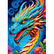 Puzzle Enjoy Dragon Bleu 1000 pièces