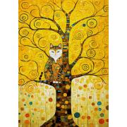 Puzzle Enjoy Le Chat Dans L'Arbre De Vie De Klimt 1000 pièces