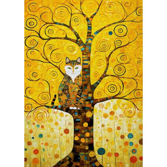 Puzzle Enjoy Le Chat Dans L'Arbre De Vie De Klimt 1000 pièces