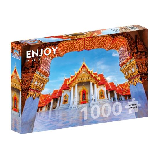 Puzzle Enjoy Le Temple De Marbre, Bangkok 1000 pièces