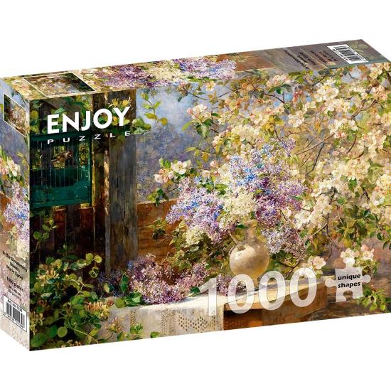 Puzzle Enjoy de la tonnelle fleurie 1000 pièces