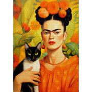 Puzzle Enjoy Frida Kahlo Et Son Chat 1000 pièces