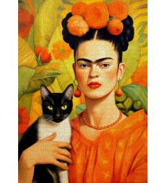 Puzzle Enjoy Frida Kahlo Et Son Chat 1000 pièces