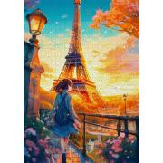 Puzzle Enjoy L'Envie De Voyager Parisienne 1000 pièces