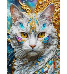 Puzzle Enjoy Chat Orné De Bijoux 1000 pièces
