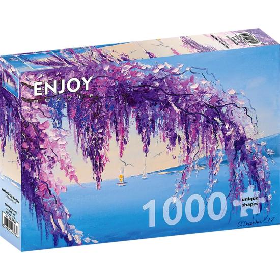 Puzzle Enjoy de la glycine au bord de la mer 1000 pièces