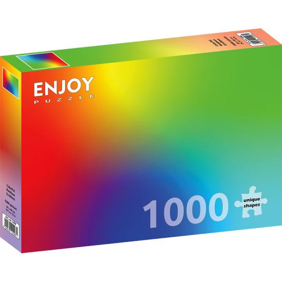 Enjoy d'un puzzle dégradé coloré arc-en-ciel de 1000 pièc