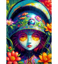 Puzzle Enjoy Guerrier Floral 1000 pièces
