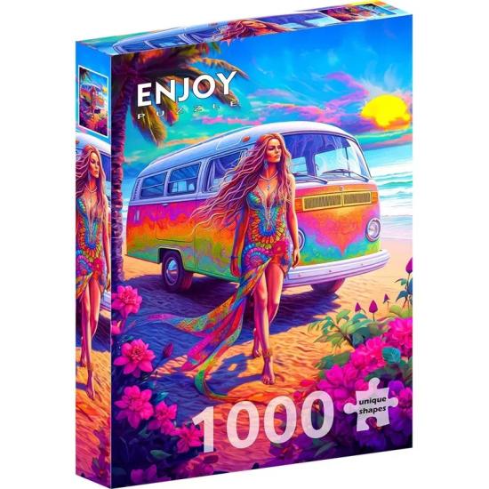 Puzzle Enjoy Hippie Dans L'Âme 1000 pièces