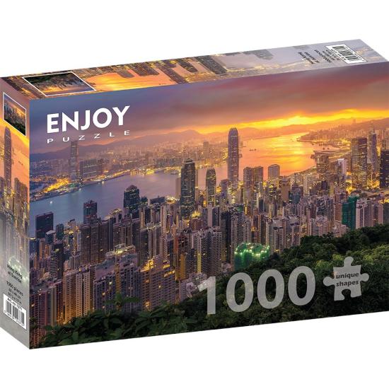 Enjoy de Hong Kong au lever du soleil Puzzle 1000 pièces