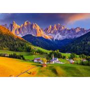 Puzzle Enjoy de l'église dans les montagnes des Dolomites