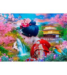 Puzzle Enjoy Jardin De Geisha de 1000 pièces