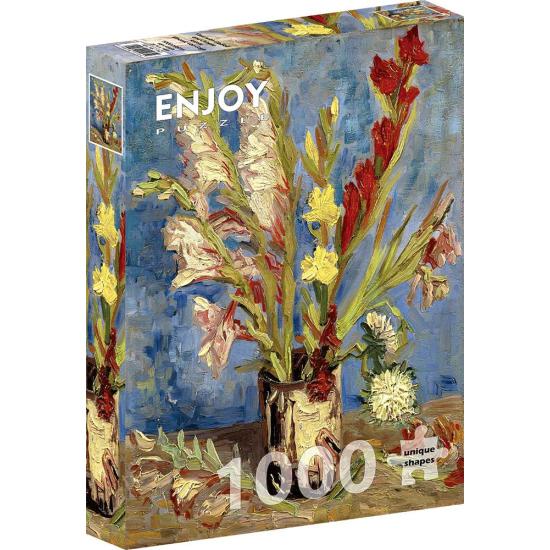 Puzzle Enjoy Vase avec Glaïeuls et Asters chinois 1000 pièces