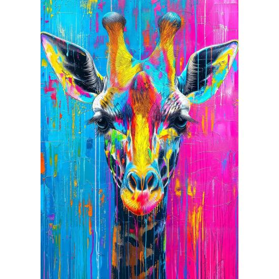 Puzzle Enjoy Girafe Peinte 1000 pièces