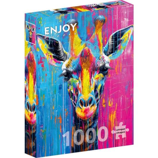 Puzzle Enjoy Girafe Peinte 1000 pièces