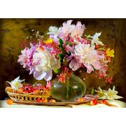 Puzzle Enjoy de la beauté des pivoines 1000 mcx