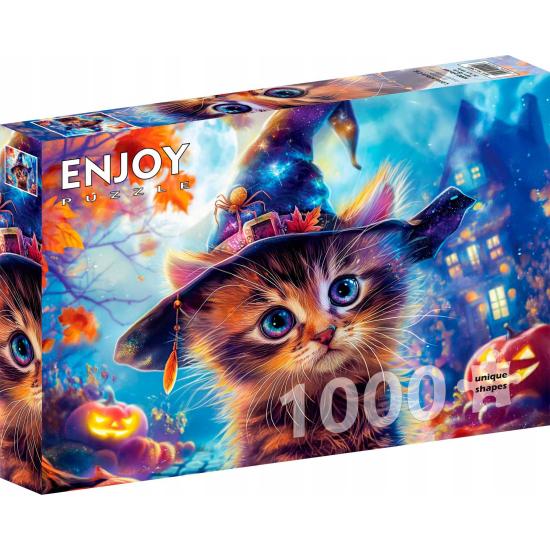 Puzzle Enjoy Petit Chat Sorcière 1000 pièces