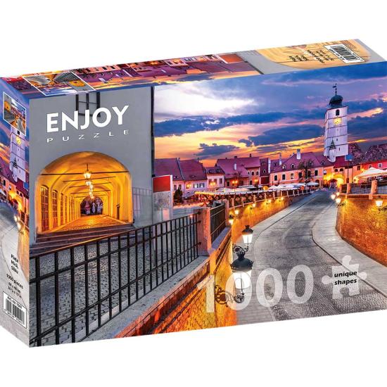 Puzzle Enjoy Mica Square à Sibiu, Roumanie 1000 pièces