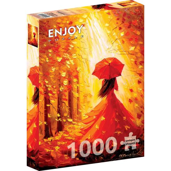 Puzzle Enjoy Lady Autumn 1000 pièces Puzzle Enjoy Lady Autumn 1000 pièces