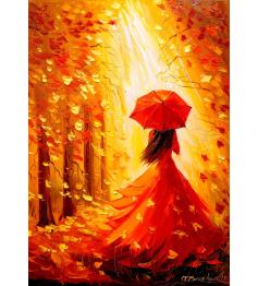 Puzzle Enjoy Lady Autumn 1000 pièces