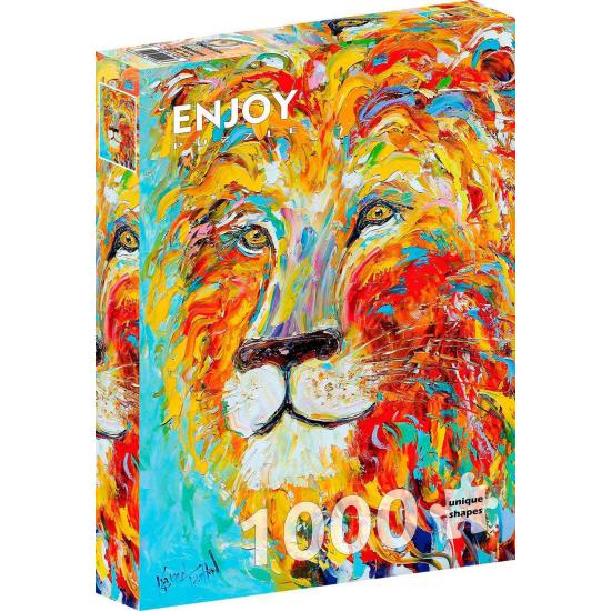 Enjoy du puzzle Lion coloré 1000 pièces