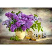 Puzzle Enjoy des lilas et des échecs 1000 pièces