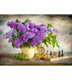 Puzzle Enjoy des lilas et des échecs 1000 pièces