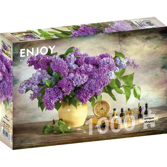 Puzzle Enjoy des lilas et des échecs 1000 pièces