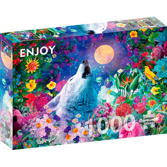Puzzle Enjoy Lune Lupine de 1000 pièces