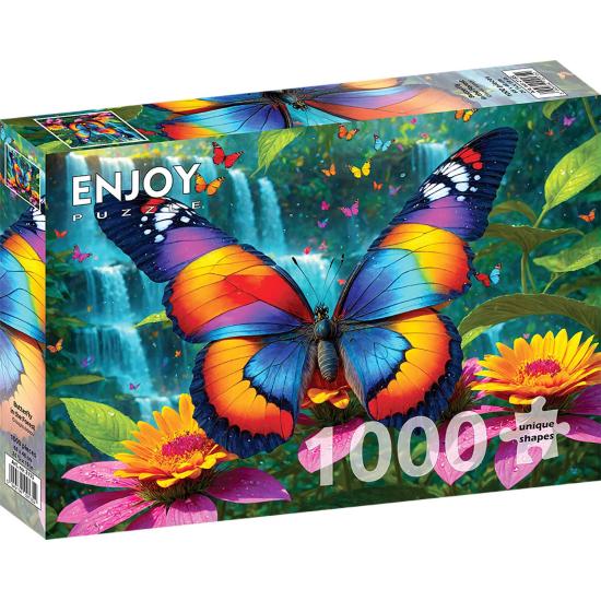 Puzzle Enjoy Papillon Dans La Forêt 1000 pièces