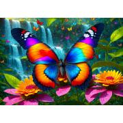 Puzzle Enjoy Papillon Dans La Forêt 1000 pièces