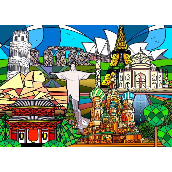 Puzzle Enjoy Monuments du Monde de 1000 pièces