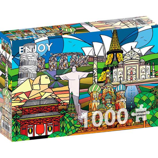 Puzzle Enjoy Monuments du Monde de 1000 pièces